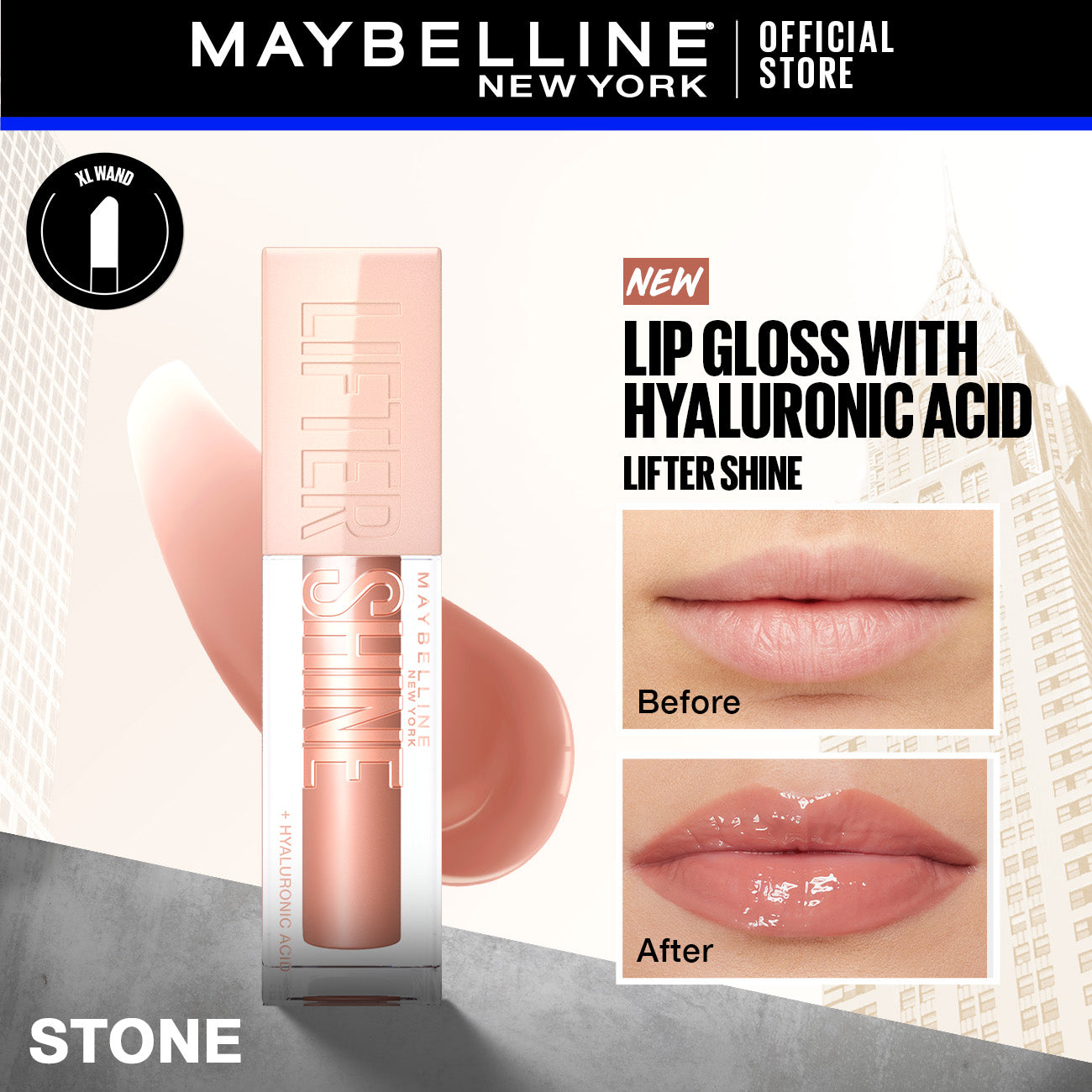 LIFTER SHINE LIQ LIPSTICK STONE