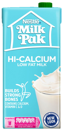 NESTLÉ MILKPAK HI-CALCIUM LOW FAT MILK 1000ML