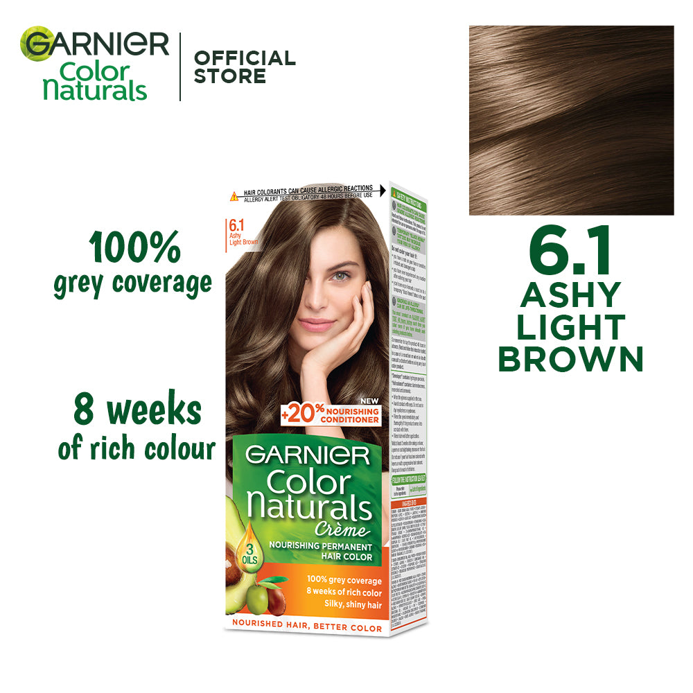 Garnier Color Naturals - 6.1 Ashy Light Brown Hair Color