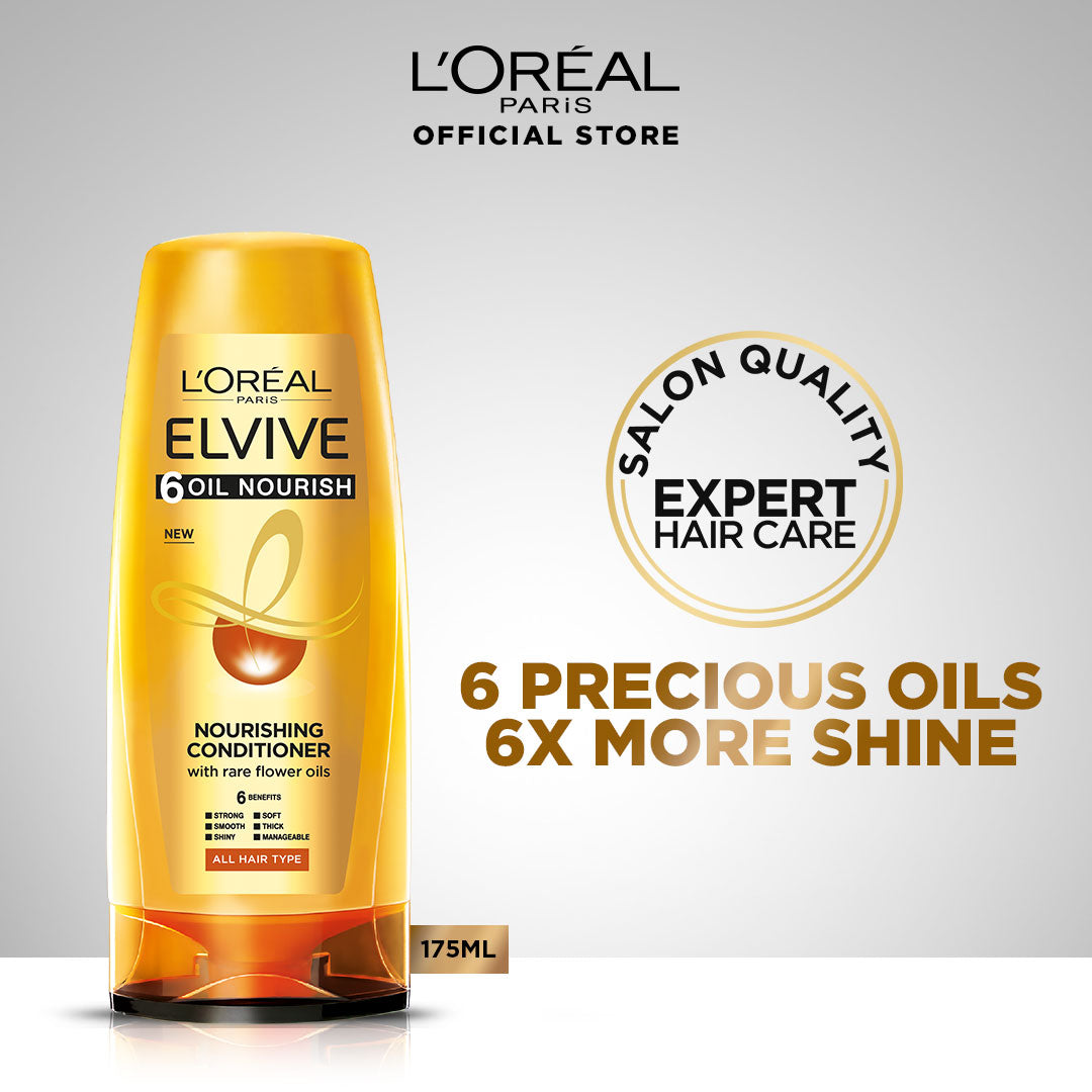 L'Oreal Paris - LOreal Elvive 6 Oil Nourish Conditioner 175 ML For Dull & Dry Hair