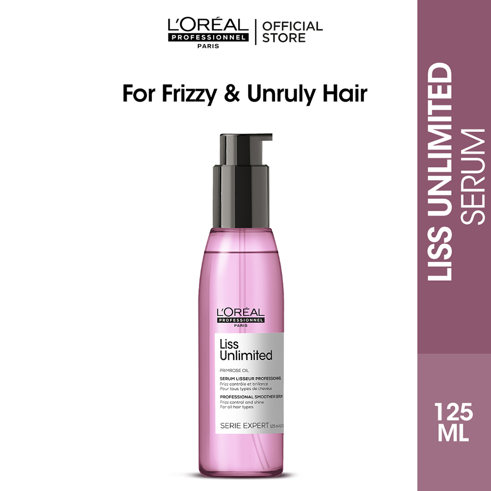 Serie Expert Liss Unlimited Shine Perfecting Blow Dry Hair Oil 125 ML - For Frizzy & Unruly Hair