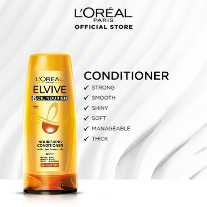 L'Oreal Paris - LOreal Elvive 6 Oil Nourish Shampoo 360 ML For Dull & Dry Hair