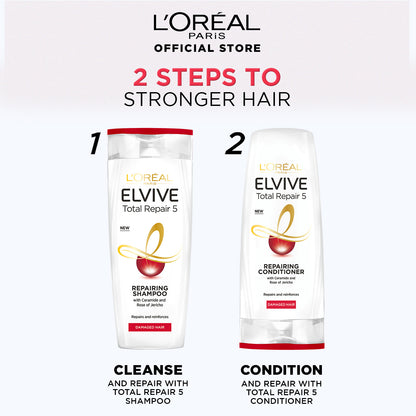 L'Oreal Paris - LOreal Elvive Total Repair 5 Shampoo 175 ML For Damaged Hair