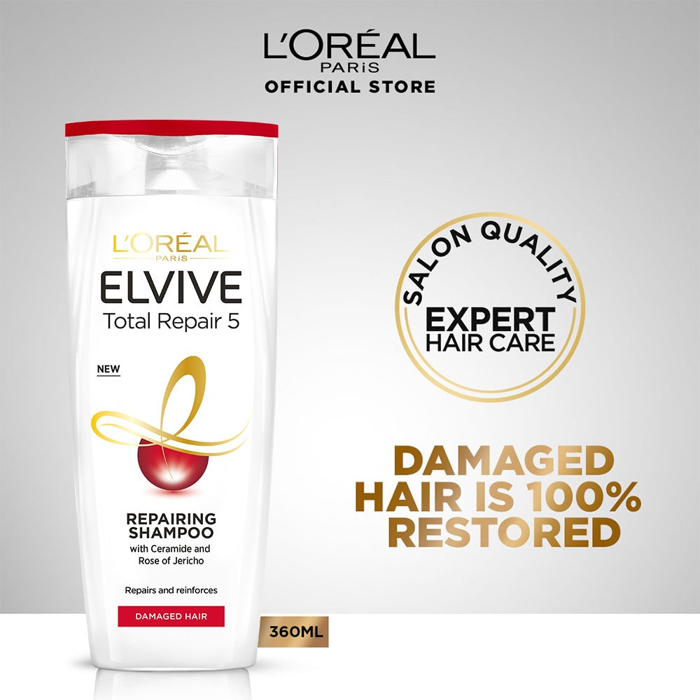 L'Oreal Paris - LOreal Elvive Total Repair 5 Shampoo 175 ML For Damaged Hair