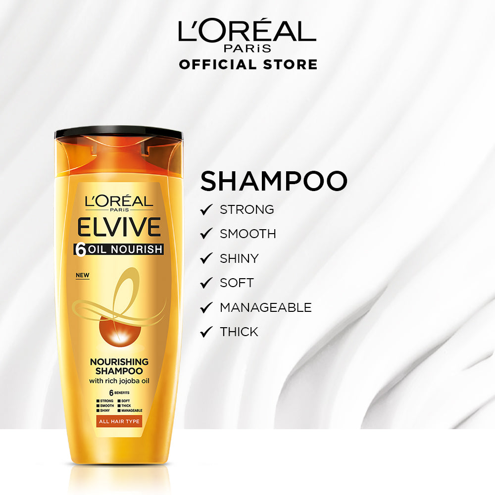 L'Oreal Paris - LOreal Elvive 6 Oil Nourish Shampoo 360 ML For Dull & Dry Hair