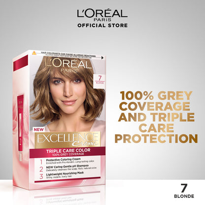 LOreal Paris Excellence Creme - 7 Blonde Hair Color