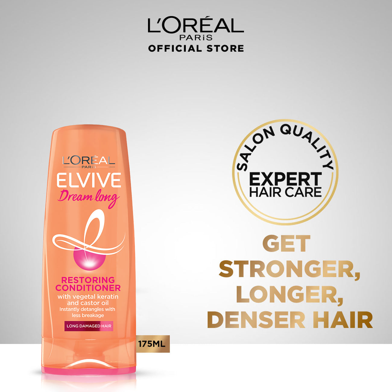 L'Oreal Paris - LOreal Elvive Dream Long Shampoo 175 ML For Longer & Stronger Hair