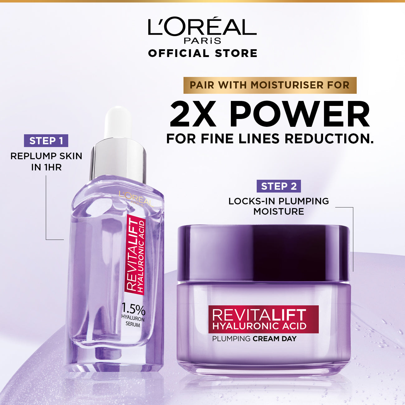 L'Oreal Paris Revitalift 1.5% Hyaluronic Acid Face Serum 30 Ml
