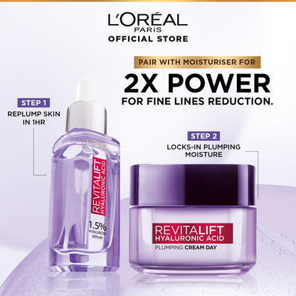L'Oreal Paris Revitalift 1.5% Hyaluronic Acid Face Serum 30 Ml