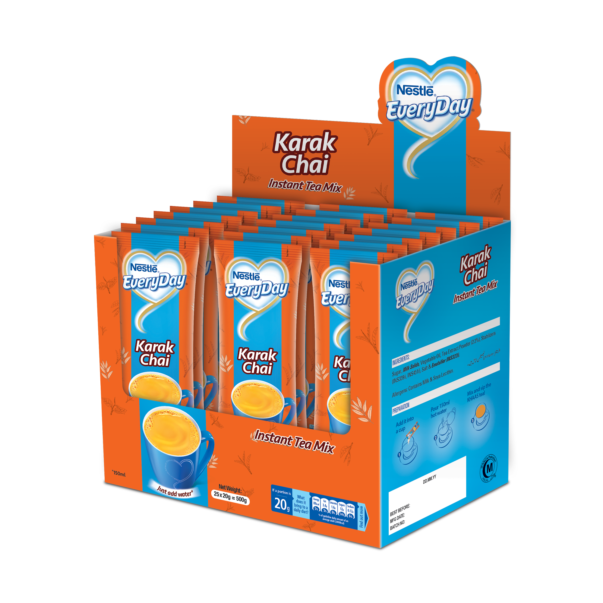 Karak Box EVERYDAY Karak 3in1 RO 60x(10x17g) PK – Nestlé Employee Shop Pakistan