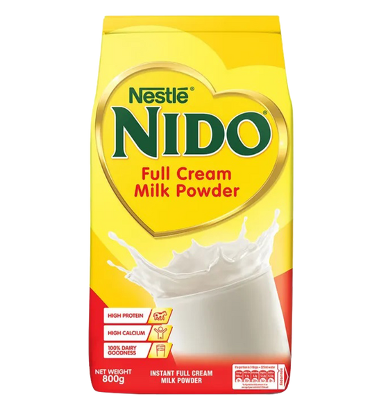 Milk Powder - NESTLE NIDO Full Cream Powder Milk 800g Pouch