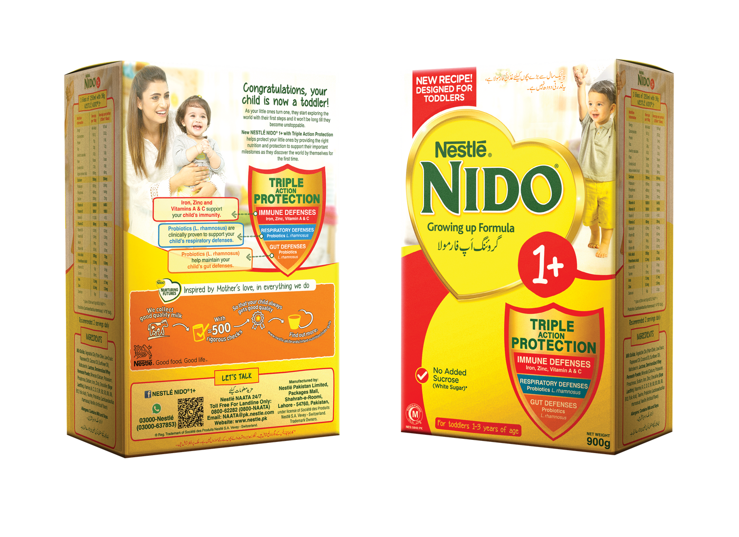 NIDO1+ NO SUCROSE MALTO 12x900g PK