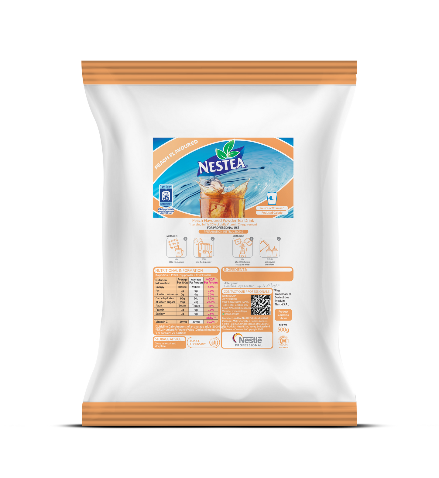 NESTEA Peach Iced Tea 24x500g PK