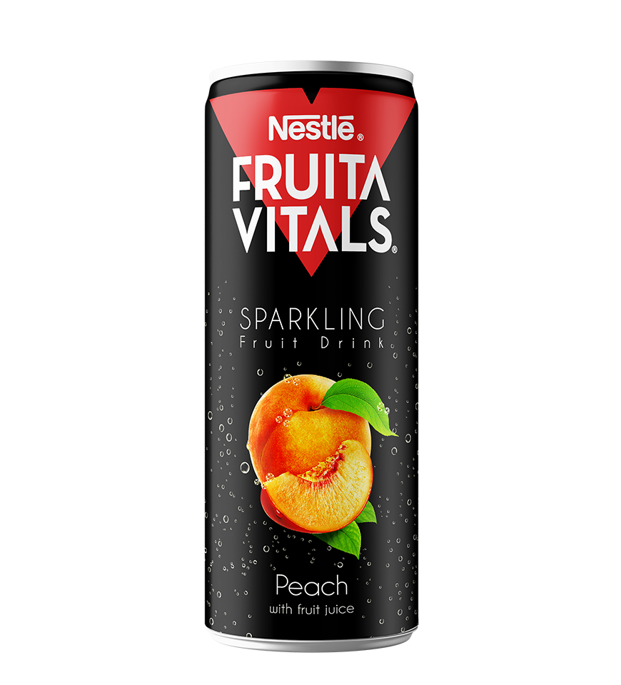 NFV Peach Sparkling Can 12x250ml PK