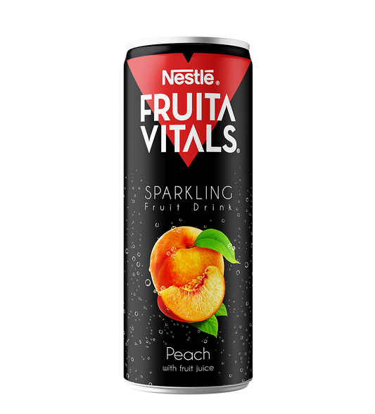 NFV Peach Sparkling Can 12x250ml PK