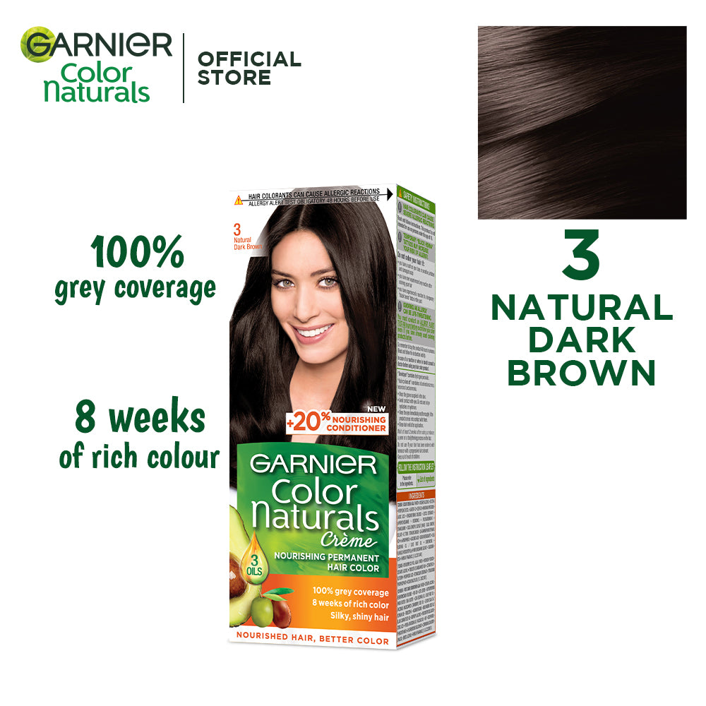 Garnier Color Naturals - 3 Dark Brown Hair Color