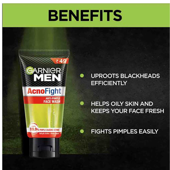 Garnier Men Acno Fight Face Wash 50 Ml