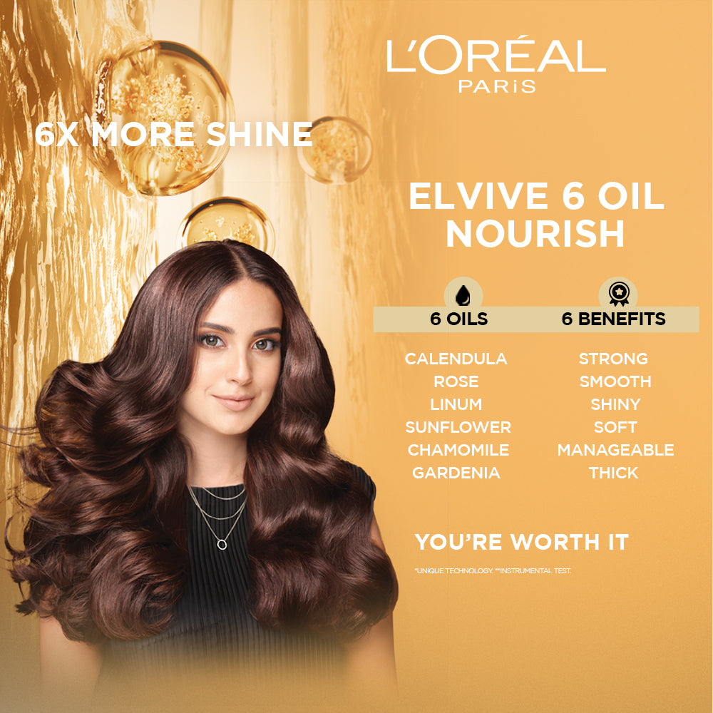 L'Oreal Paris - LOreal Elvive 6 Oil Nourish SHAMPOO 360ML PK